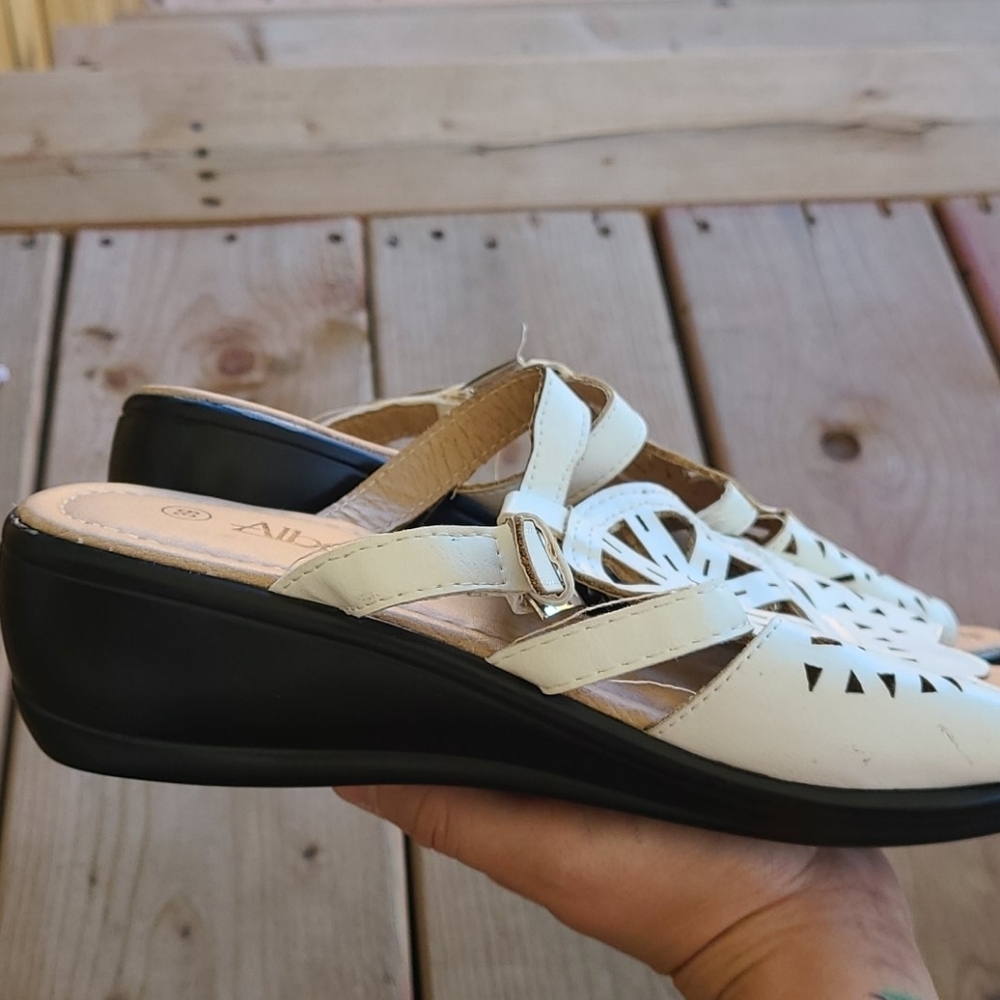 Vintage Alberto boho heeled sandals - Picture 4 of 10